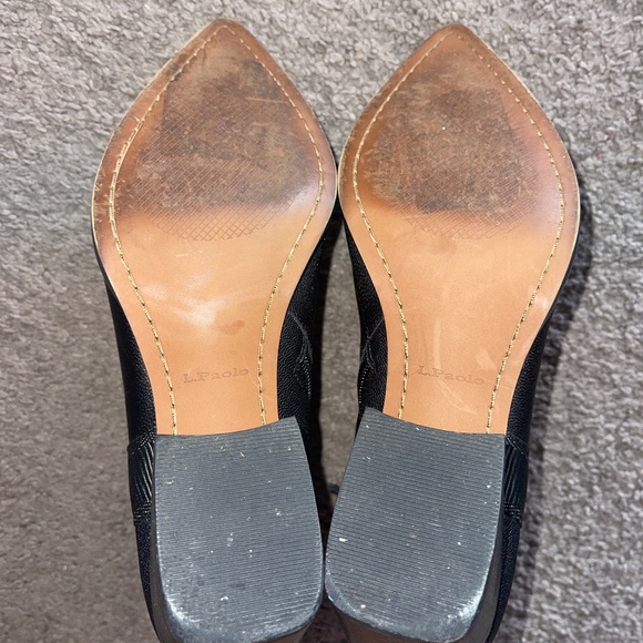 L. Paolo Black Side Zip Boots - Picture 7 of 8